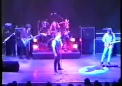 James Hunting, Ron Wikso, David Lee Roth and Rocket Ritchotte - Onstage 1994 YFLM Tour