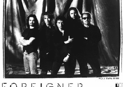 Foreigner 8x10 1996 - Left to Right: Jeff Jacobs, Bruce Turgon, Lou Gramm, Ron Wikso, Mick Jones