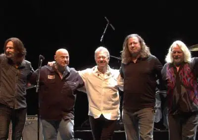 (L-R) Kurt Griffey - Johnny Tristao - Stu Cook - Ron Wikso - Steve Gunner - CCR Bows - Rama Casino - 2015