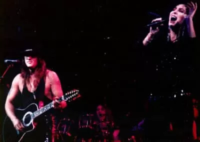 Richie Sambora, Ron Wikso and Cher Onstage