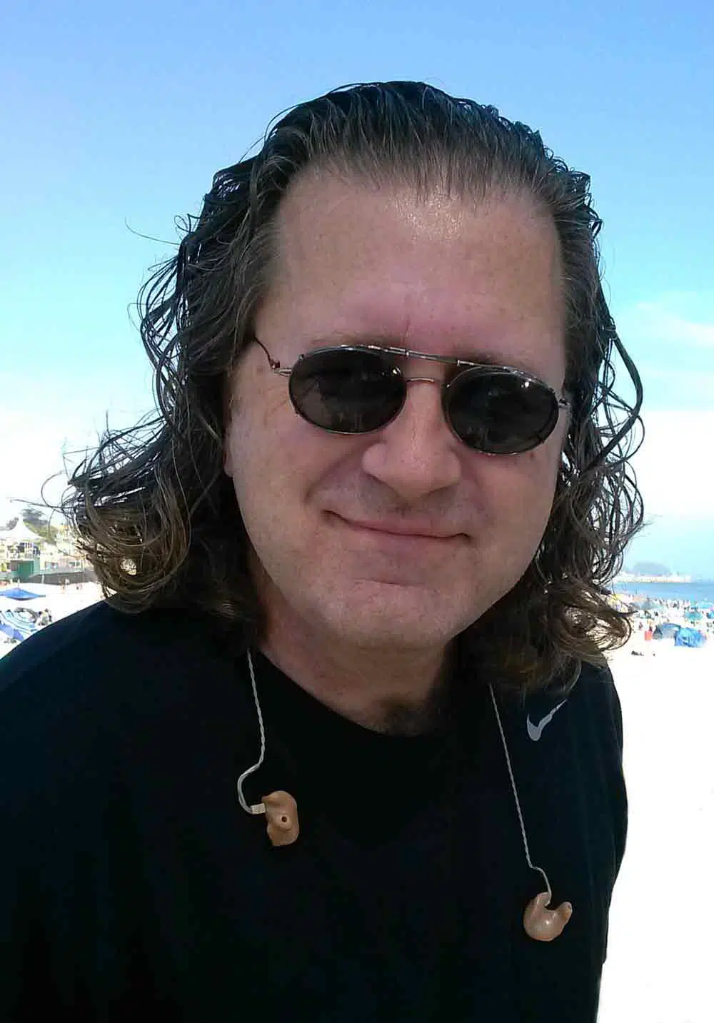 Ron Wikso - after soundcheck with the Gregg Rolie Band - Santa Cruz Beach Boardwalk