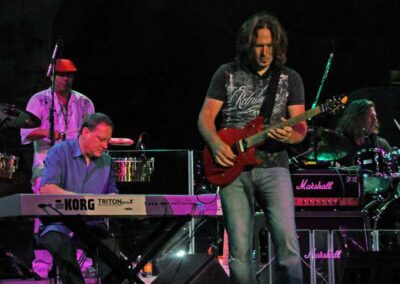 Wally Minko, Adrian Areas, Kurt Griffey, and Ron Wikso - on stage with the Gregg Rolie Band - Mohegan Sun Casino, Uncasville, CT