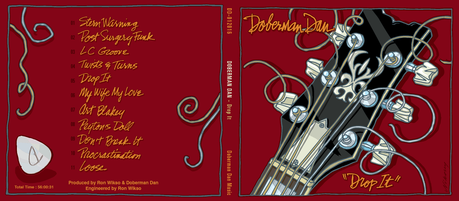 Doberman Dan (Dan Gallapoo) Drop It - Front and Back Cover