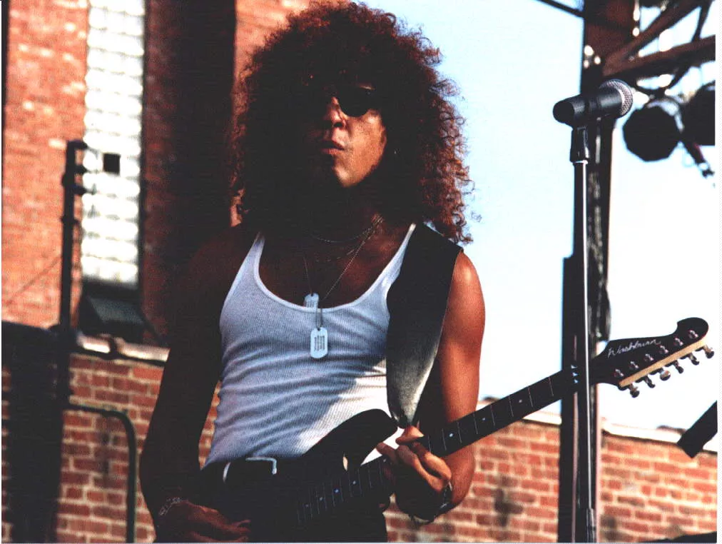 Josh Ramos onstage with The Storm