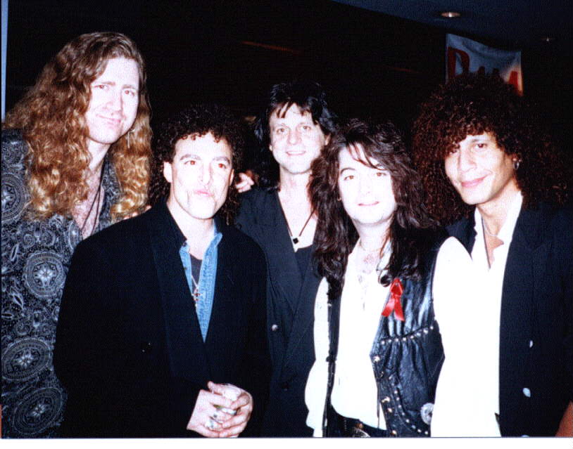 Ron Wikso, Neal Schon, Gregg Rolie, Kevin Chalfant, and Josh Ramos at the Bammy Awards - 1992