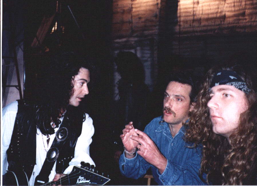 Kevin Chalfant, Scott Boorey, and Ron Wikso at the video shoot for "Show Me The Way"